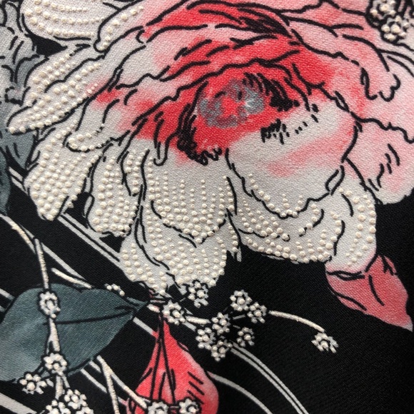 Roz & Ali Black/Pink/White Floral Sheath Dress - Picture 8 of 16